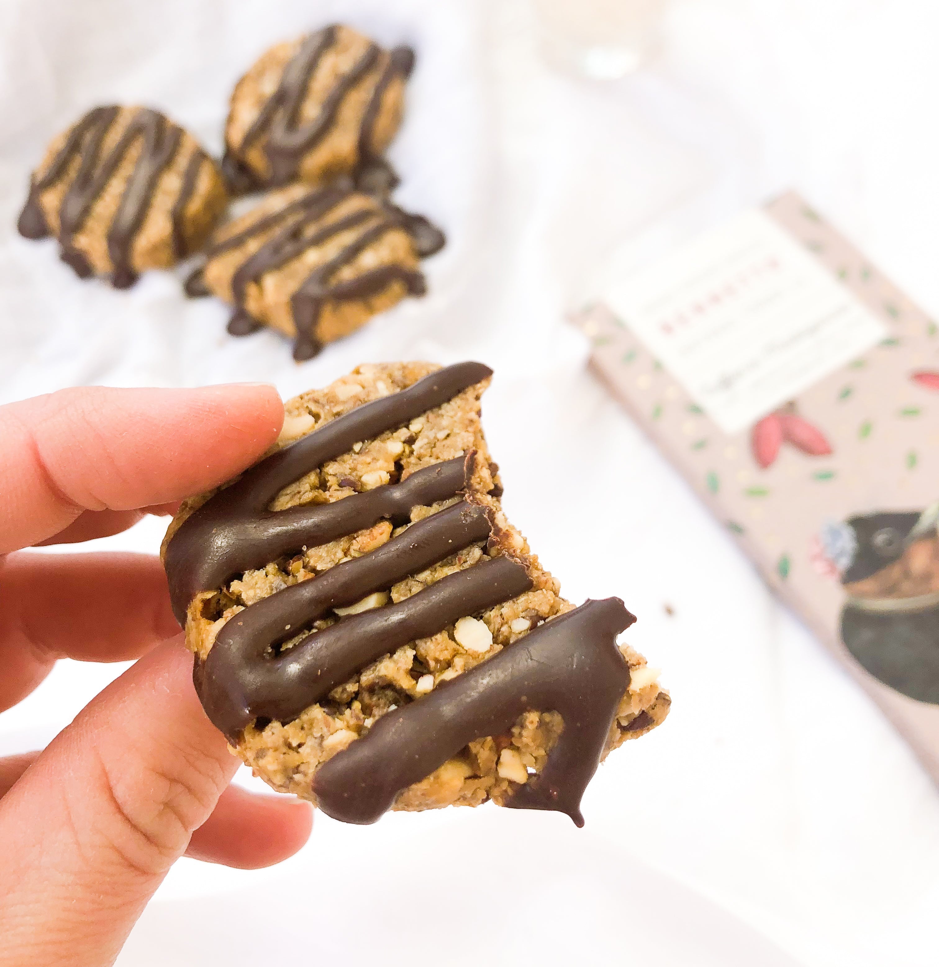 Almond and Chocolate Cookies with Bennetto Chocolate